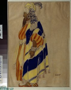 Kostümentwurf für das Ballett "Islamey" von Leon Bakst