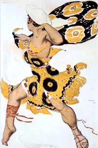 Ephebe, Kostümentwurf für eine Ballets Russes Produktion von Tcherepnins Narcisse, 1911 von Leon Bakst