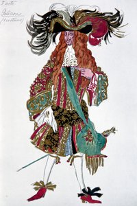 Galisson. Kostümentwurf für das Ballett Dornröschen von P. Tschaikowsky, 1921