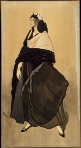 Ida Rubinstein - Porträt der russischen Tänzerin Ida Rubinstein von Leon Bakst