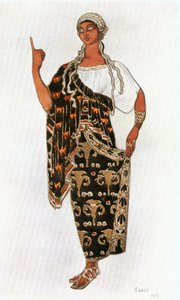 Krankenschwester, Kostümentwurf für Gabriele d