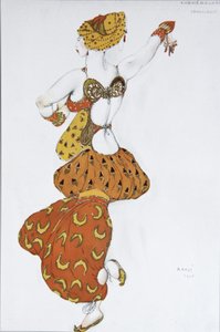 Odaliske. Kostümentwurf für das Ballett Scheherazade von N. Rimski-Korsakow, 1910