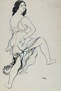 Porträt von Isadora Duncan beim Tanzen, frühes 20. Jahrhundert