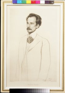 Porträt des Dichters Andrei Bely von Leon Bakst