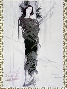 San Sebastian - Aquarell von Bakst und Text von D