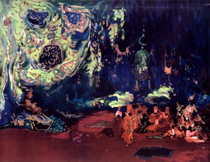 Bühnenbild für das Ballett Scheherazade, um 1913