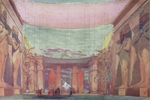 Bühnenbild für das Ballett Kleopatra, 1909