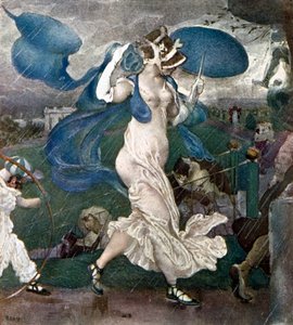 Der Regenguss, Bühnenbild für ein Ballett, 1906 von Leon Bakst