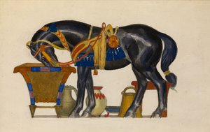 Pferd tränken von Leon Bakst
