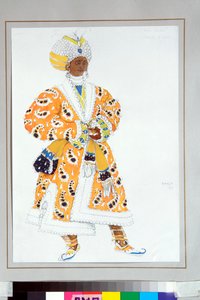 Der junge Raja - Kostüm für das russische Ballett "Der blaue Gott" von Michel Folkine