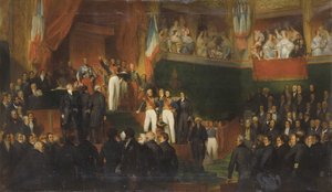 Louis-Philippe I. leistet den Eid vor der Kammer der Abgeordneten, 9. August 1830