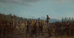 Sträflinge verlassen das Kremlin Bicetre von Leon Charles Adrien Bailly
