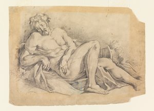 Schlafender Bacchus (nach Poussin) von Leon Dabo