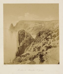 Die Felsen des St. Georgs Klosters (Rochers du Monastère St. Georges) von Leon Eugéne Méhédin