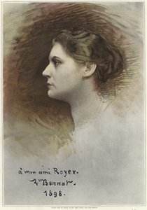Studie für ein Profil von Rose Caron von Leon Joseph Florentin Bonnat