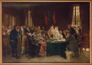 Die Hochzeit während des Ersten Kaiserreichs, von Dansaert, Leon Marie Constant von Leon Marie Constant Dansaert