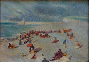 Szene am Strand