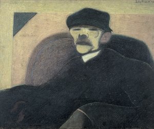 Der Mann mit dem roten Ohr, Porträt von Gorki von Leon Spilliaert