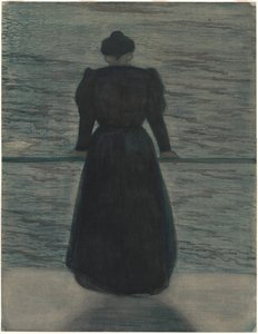 Frau am Meer