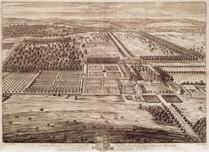Ansicht von Temple Newsam House von Osten, graviert von Jan Kip, 1702 von Leonard (after) Knyff