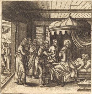 Christus erweckt die Tochter des Jairus