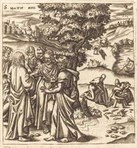 Christus erzählt seinen Jüngern das Gleichnis vom Schleppnetz