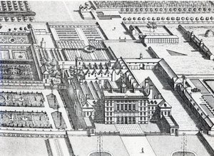 Badminton House in der Grafschaft Gloucester (Detail)