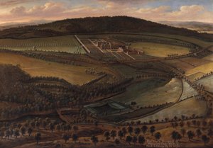 Die Nordansicht von Hampton Court, Herefordshire