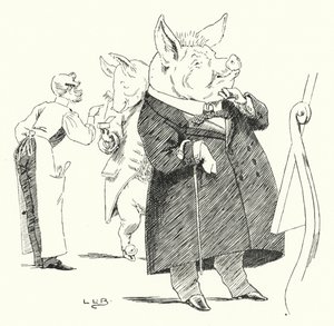 Barbier, Barbier, rasiere ein Schwein; wie viele Haare machen eine Perücke? von Leonard Leslie Brooke