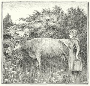 Kuschelige Kuh, lass deine Milch herunter von Leonard Leslie Brooke