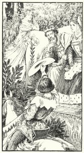 Hier kommt ein lustiger Freier (Gravur) von Leonard Leslie Brooke