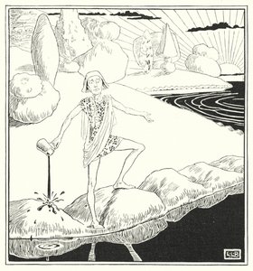 Wenn die ganze Welt Apfelkuchen wäre und das ganze Meer Tinte von Leonard Leslie Brooke