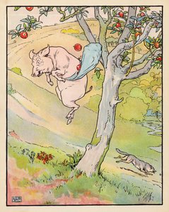 Illustration für Die drei kleinen Schweinchen von Leonard Leslie Brooke