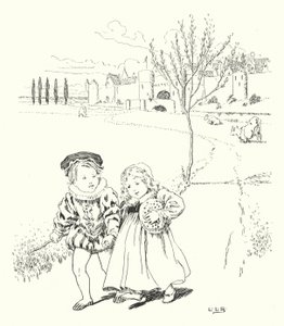 Zum Markt, zum Markt, um ein Pflaumenbrötchen zu kaufen von Leonard Leslie Brooke