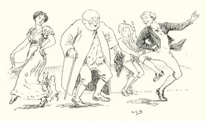 Tom war der Sohn eines Pfeifers (Gravur) von Leonard Leslie Brooke