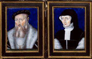 Porträt von Claude de Lorraine (1496-1550), Herzog von Guise und Antoinette von Bourbon Vendome (1494-1583), seine Frau