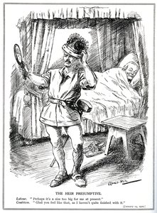 Die Herausforderung an Lloyd George und die Koalitionsregierung durch die Labour Party, Januar 1920 von Leonard Raven Hill