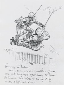 Tommy in Indien von Leonard Raven Hill