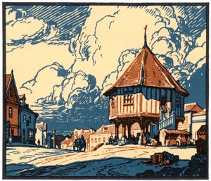 Der Marktkreuz, Wymondham, Norfolk, frühes 20. Jahrhundert. von Leonard Russell Squirrell