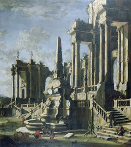 Imaginäre Ruinen von Leonardo Coccorante
