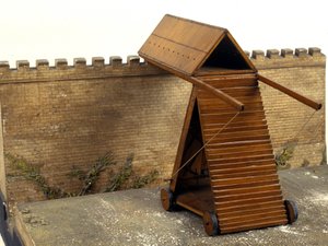 Leonardo da Vincis Angriffsmaschine - Museum für Wissenschaft und Technik von Leonardo da Vinci in Mailand von Leonardo da (after) Vinci