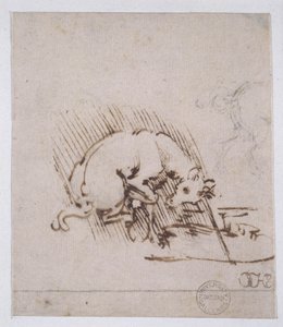Ein Einhorn taucht sein Horn in einen Wasserpool, ca. 1481