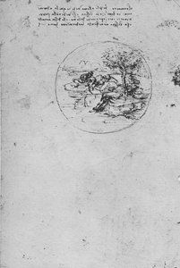 Allegorie der Eidechse, die die Wahrheit symbolisiert, ca. 1480 1945 von Leonardo da Vinci