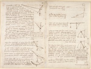 Notizen und Diagramme zur Mechanik