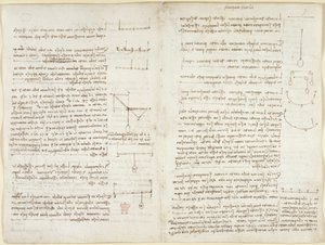 Notizen und Diagramme zur Mechanik