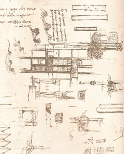 Zeichnung von Projekten für Burgen und Villen, ca. 1472-1519