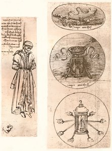 Zeichnungen von Bernardo di Bandino Baroncelli gehängt, und Embleme, um 1472-um 1519, 1883 von Leonardo da Vinci