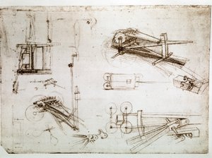 Auszug aus einem Da Vinci Manuskript über den Bau der "Kutsche für eine Kanone"