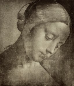 Weiblicher Kopf, Zeichnung von Leonardo da Vinci. Gabinetto dei Disegni e delle Stampe, Uffizien, Florenz von Leonardo da Vinci