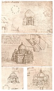 Vier Zeichnungen der kirchlichen Architektur, ca. 1472-1519